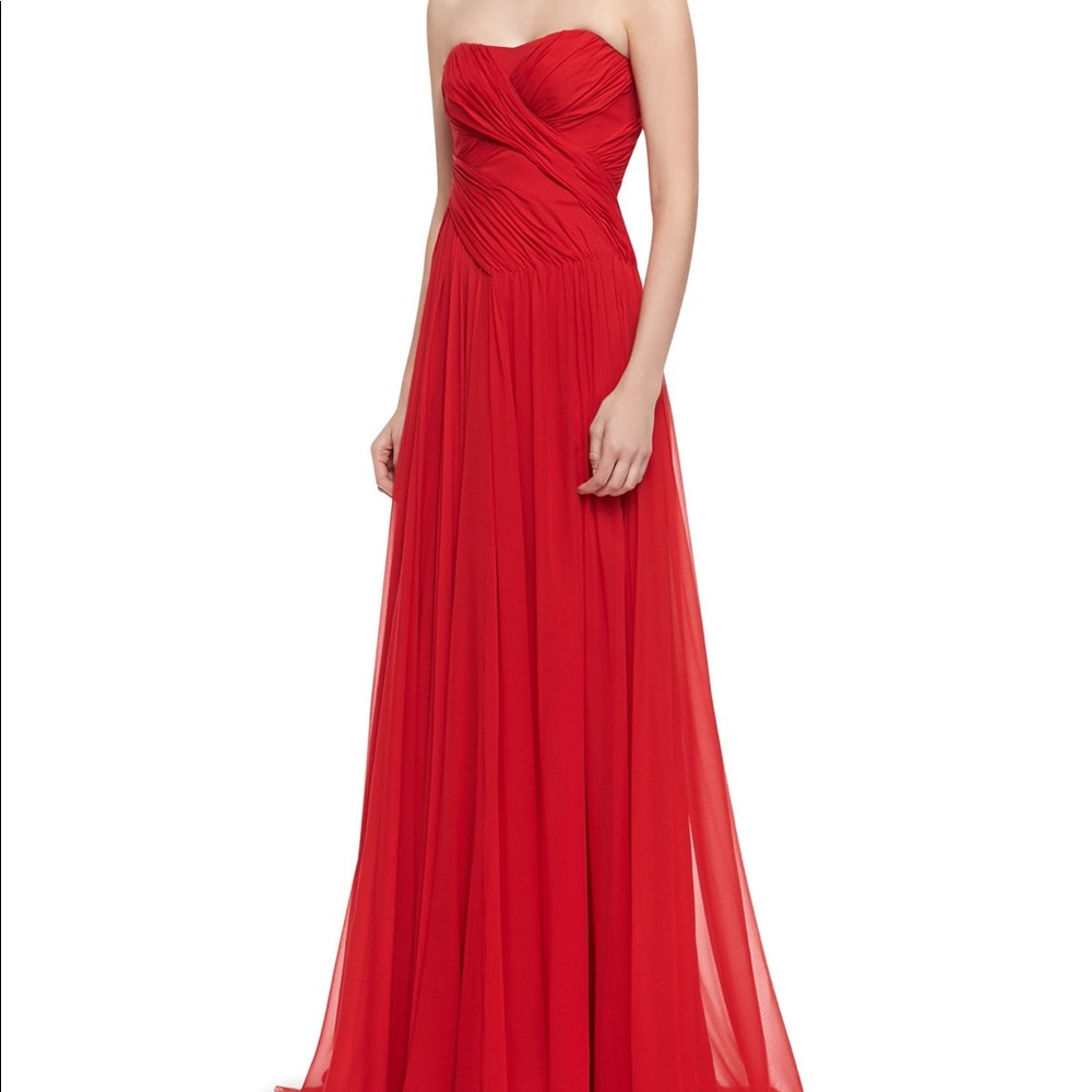 Badgley Mischka Strapless Gown